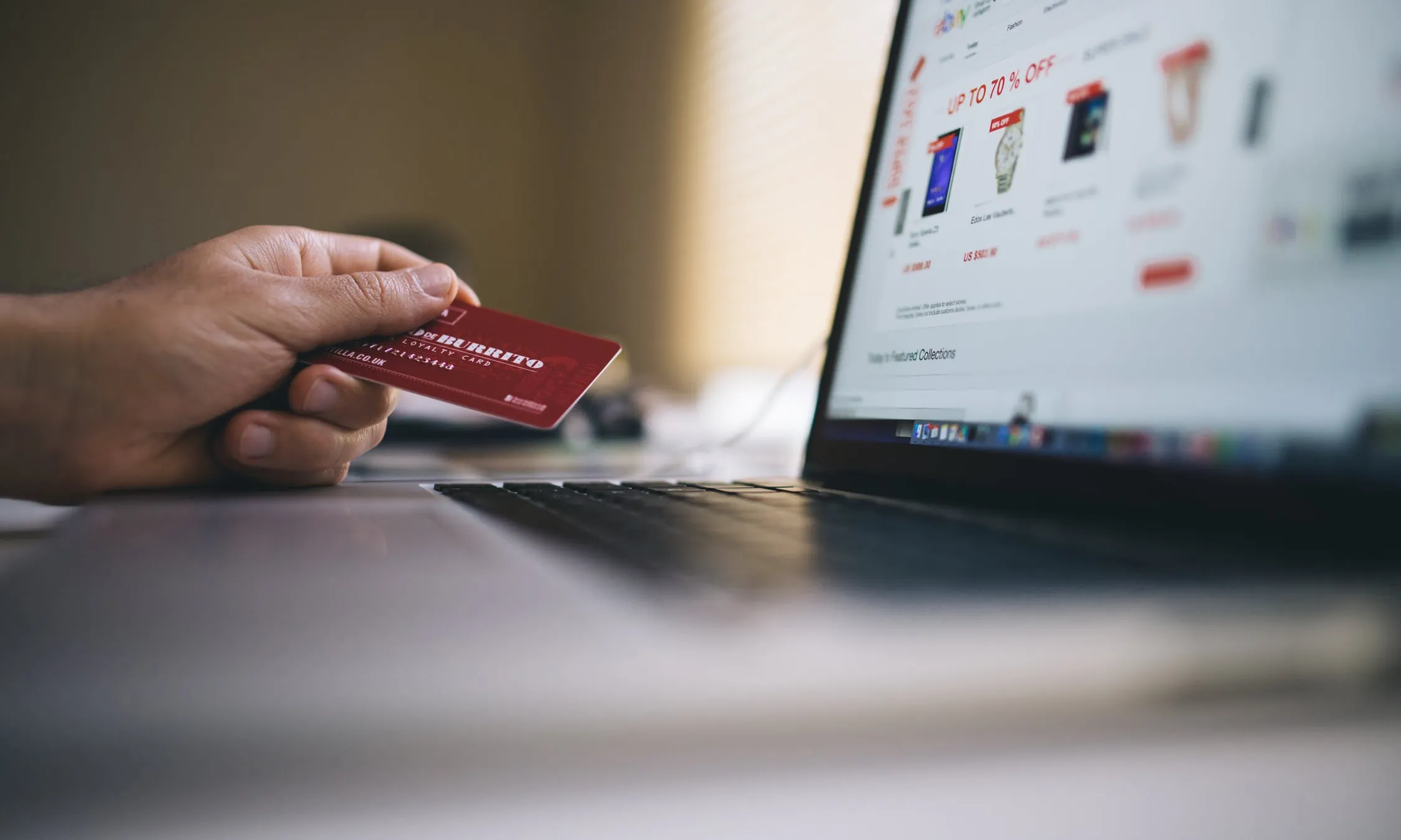Comprar online amb targeta