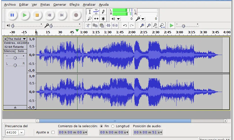 Audacity és un editor i mesclador d'àudio