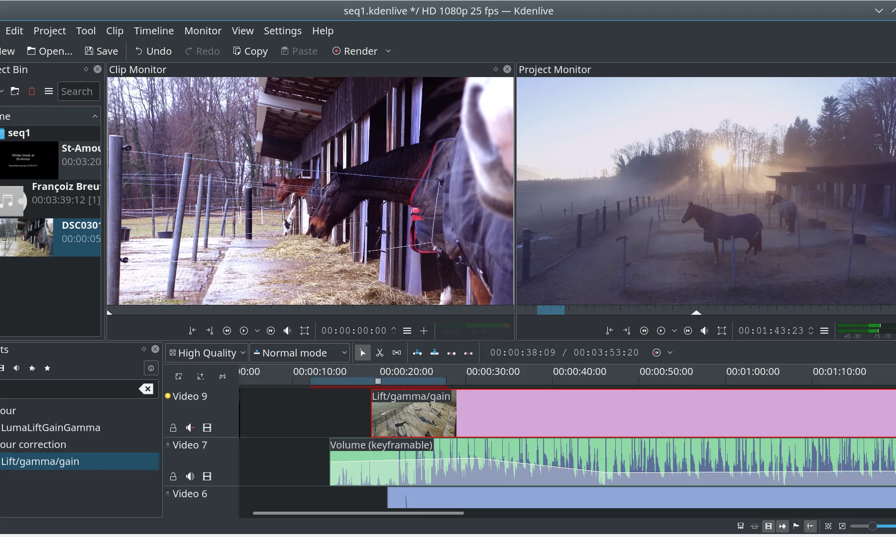 Kdenlive és un editor de vídeo per a crear composicions audiovisuals