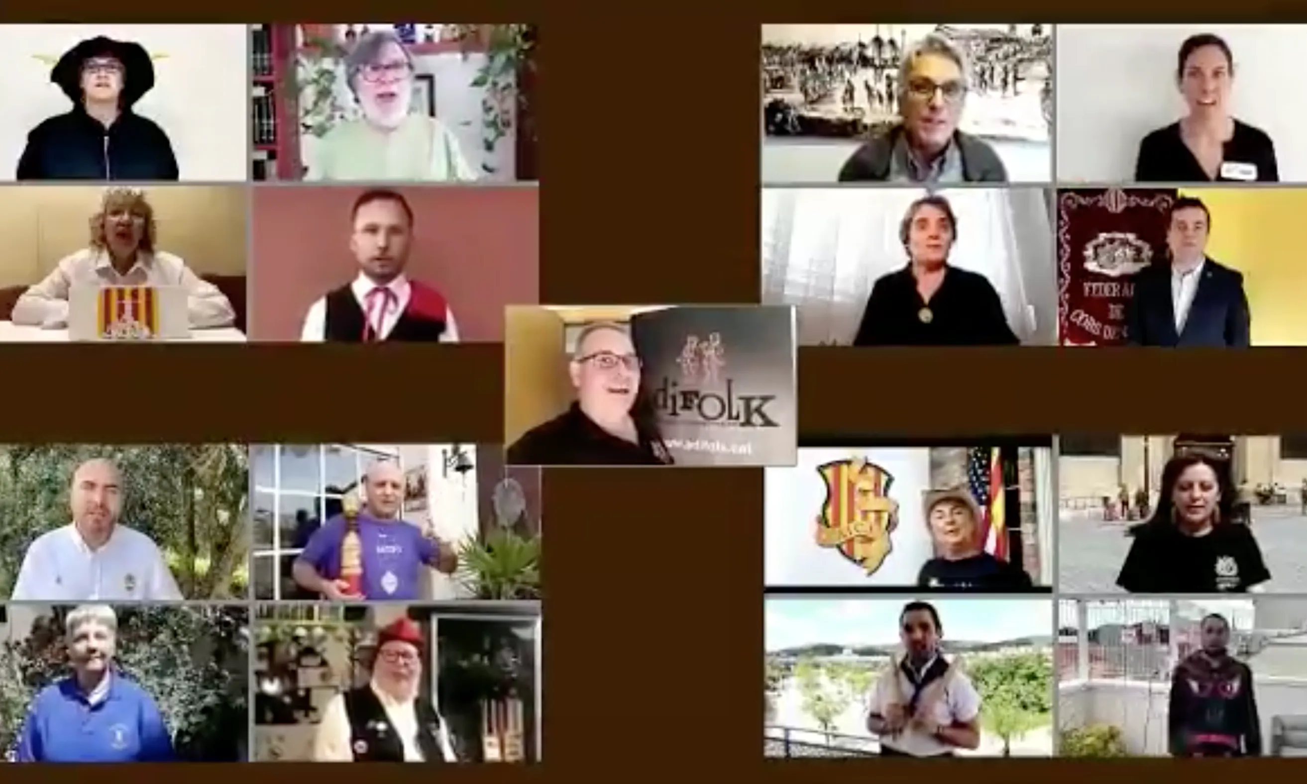 Imatge de l'espot amb representats de les federacions.