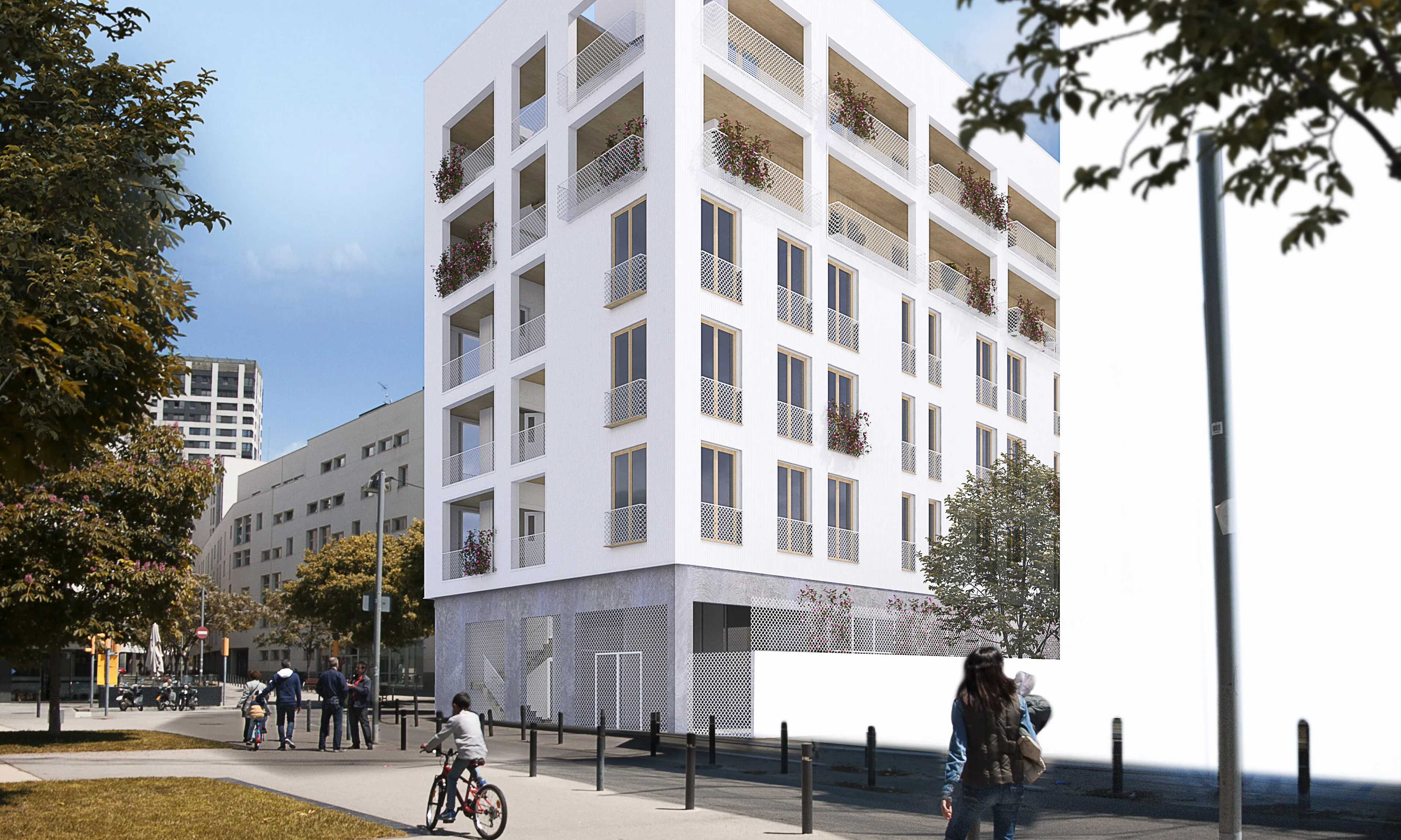Façana del projecte de La Balma de Sostre Cívic. 