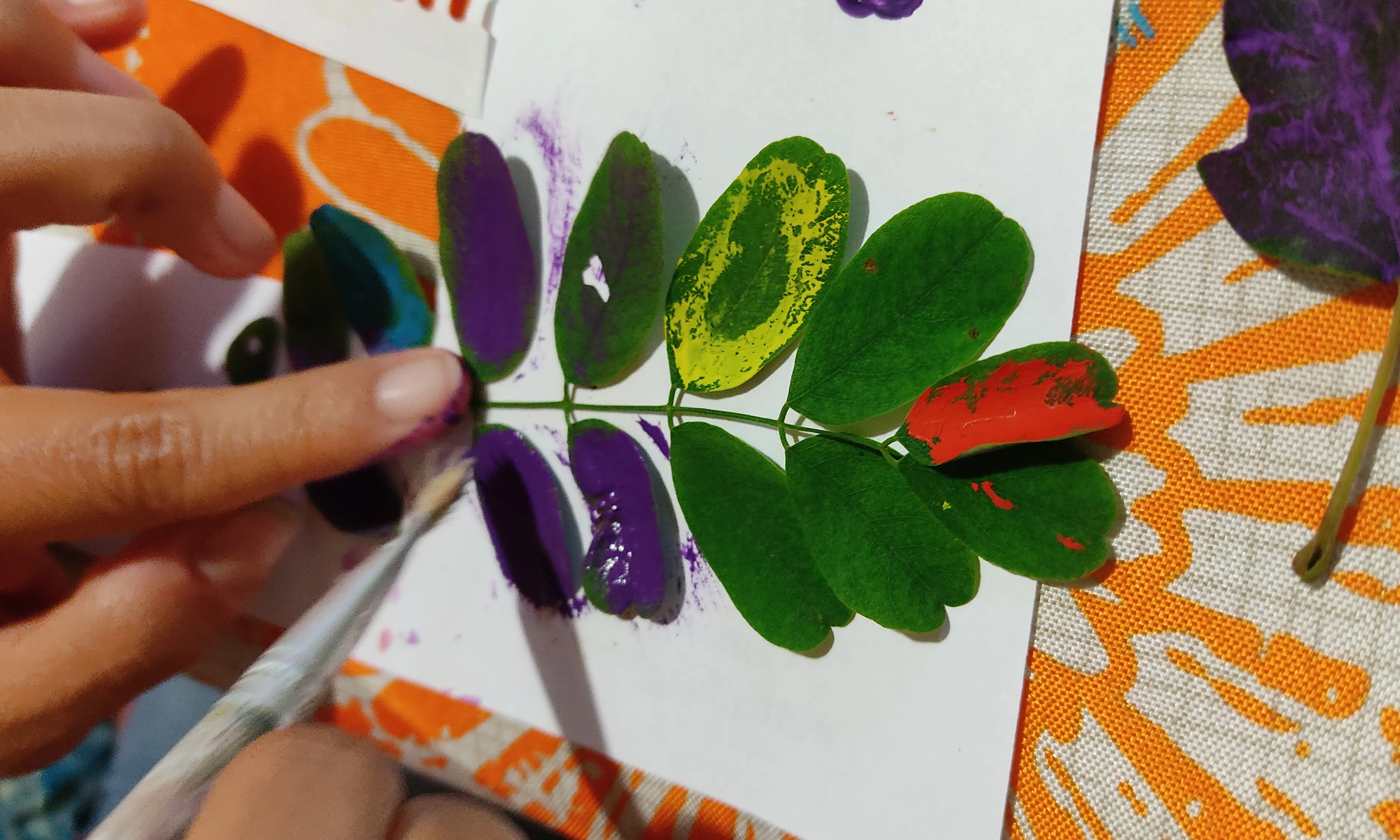 Collages, estampacions, aquarel·les i retallables que utilitzen la natura com a eina d’inspiració. 