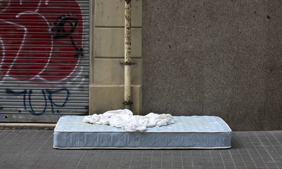 Llit de personsa sense llar