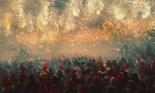 L'espectacular Correfoc de la Festa Major de Manresa.