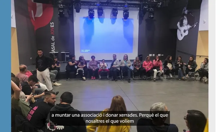 Xerrada de l’associació TransBaix Power & Roses de Sant Feliu.