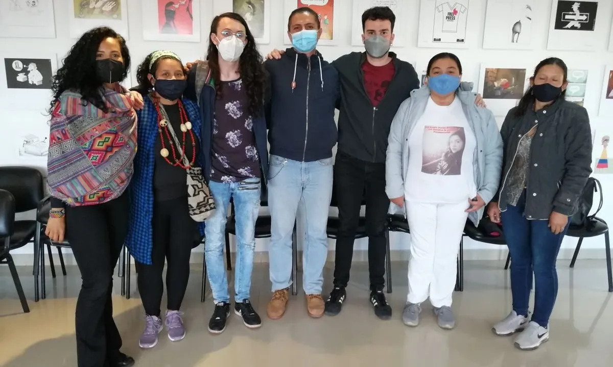 La Delegació catalana es reuneix amb familiars de les víctimes de violència policial durant el Paro Nacional.