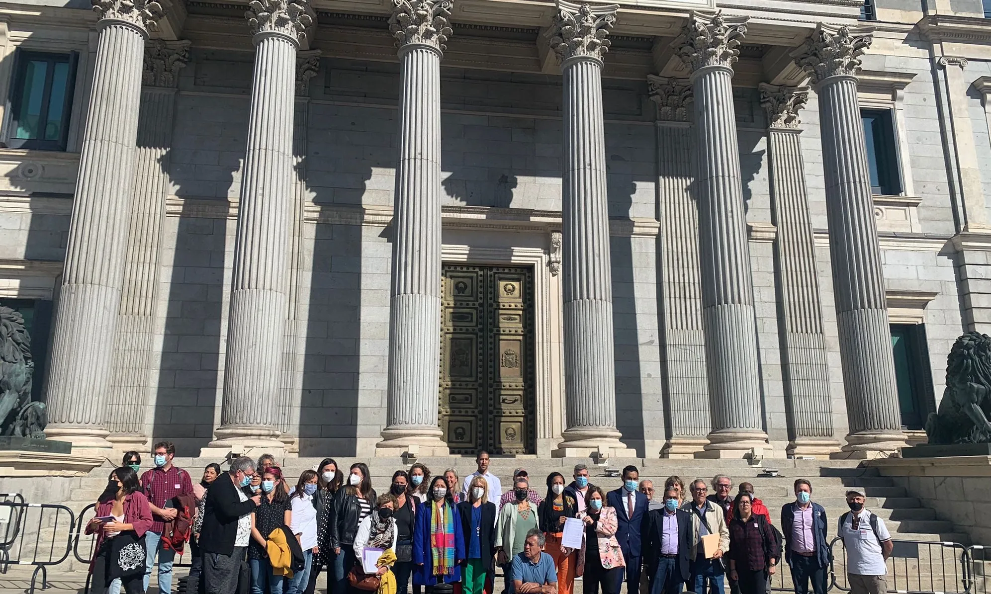 Fotografia de la conformació del Grup Interparlamentari de suport a Colòmbia.