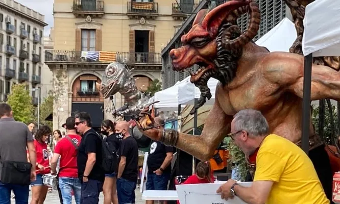 Exposició de bèsties de Barcelona durant les festes de la Mercè de 2021. 