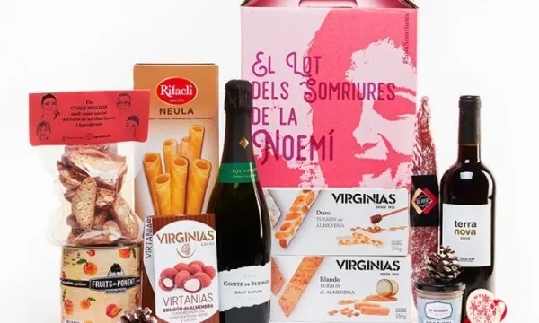 Un dels lots de Nadal elaborat per persones de la fundació Ilersis per a la integració de persones amb discapacitat intel·lectual, en risc d'exclusió social o laboral.