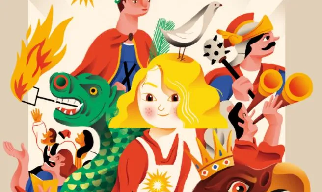 Imatge del cartell de les festes de Santa Eulàlia.