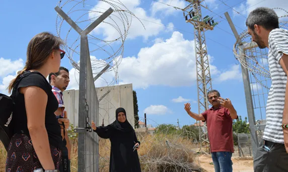 Les Brigades de Solidaritat, en un dels viatges a Palestina.