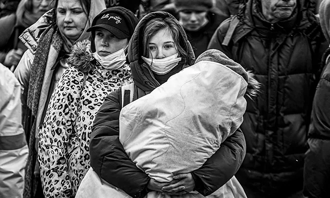 Imatge de l'exposició "Ucraïna: Nou escenari, mateixos reptes"