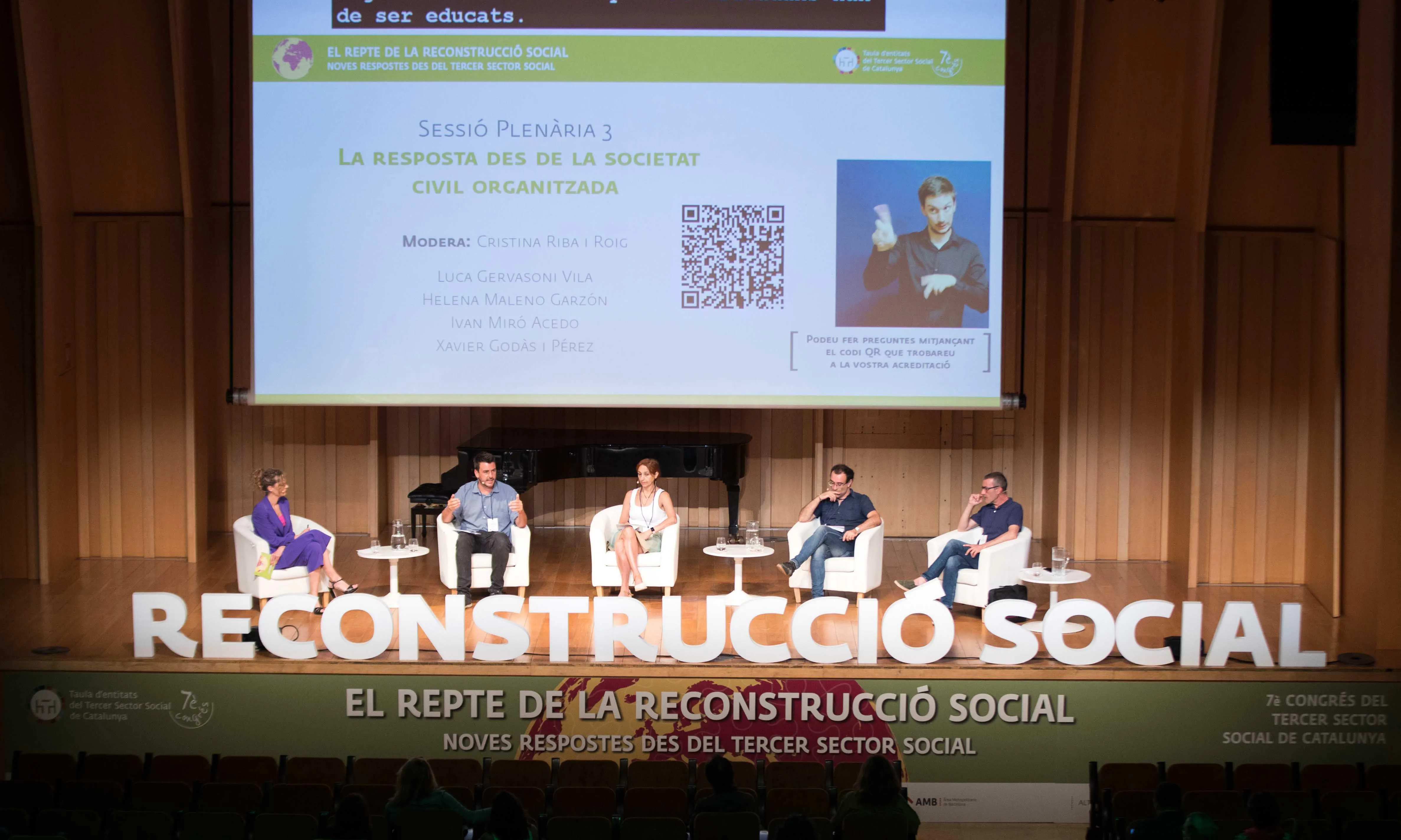 Tercera sessió plenària del 7è Congrés del Tercer Sector Social.