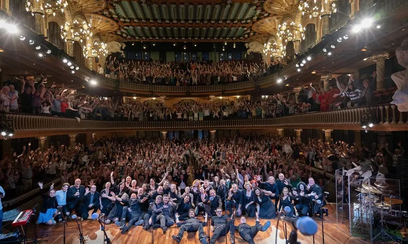 Concert de The Gospel Viu Choir al Palau de la Música.