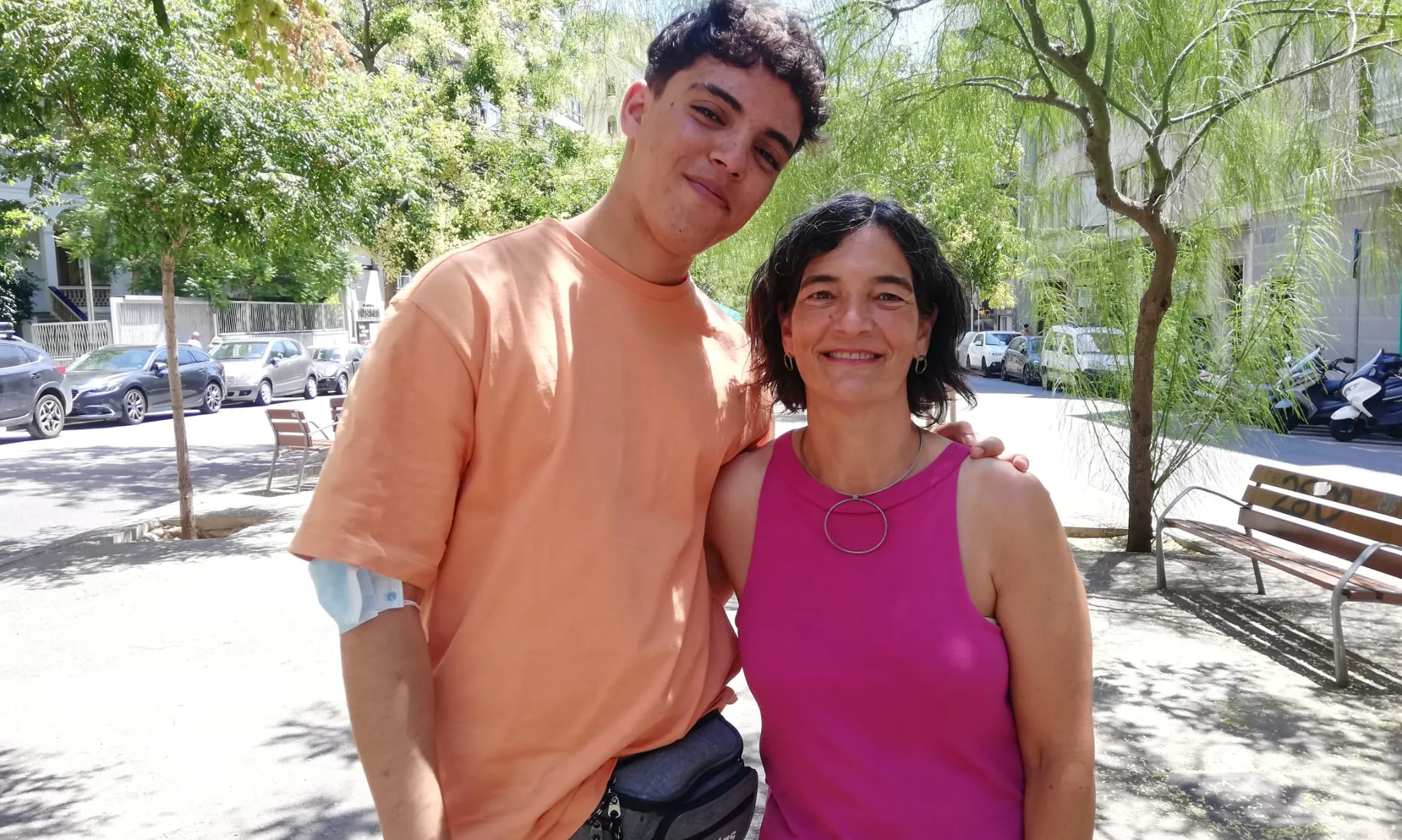 El Brahim i la Lourdes, una de les parelles de mentoria del projecte 'Referents'.