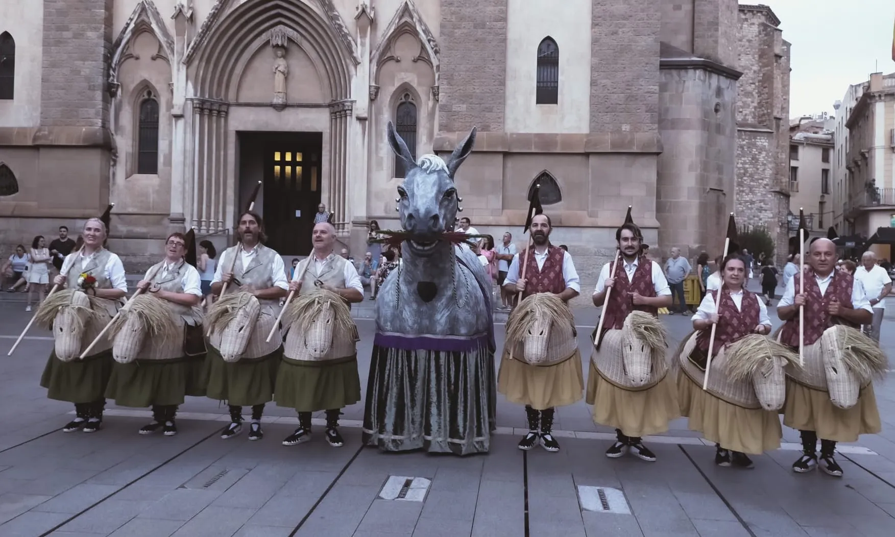 Per a recuperar el Seguici Popular de Sabadell, s'incorporen al bestiari festiu la Mulassa i els vuit Cavallets Cotoners, figures amb quatre-cents anys d'història.