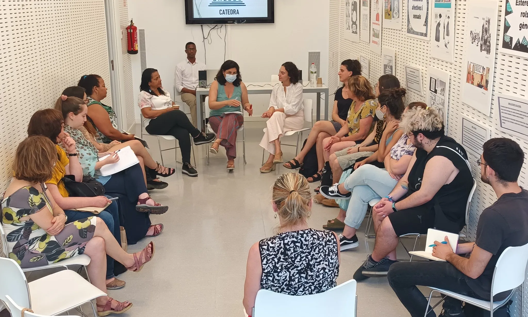 Durant la seva estada a Colòmbia, les companyes de Plàudite Teatre han participat en diverses trobades on han explicat el seu projecte i han conegut d'altres.