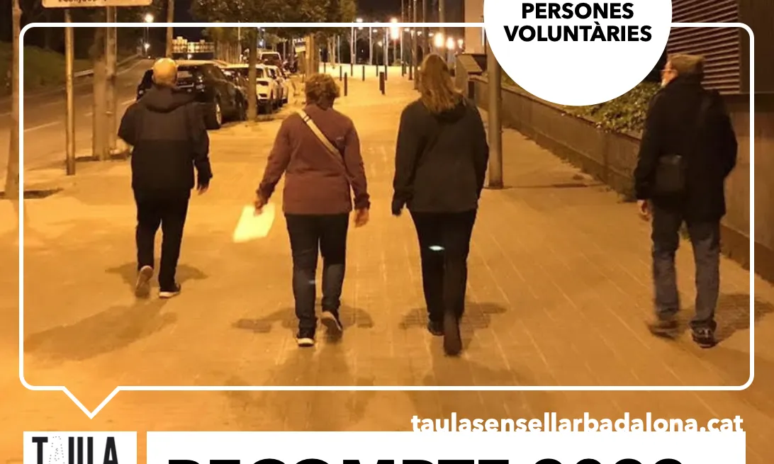 Badalona farà el 30 de maig el quart recompte i l'organitza la Taula Sense Llar de Badalona.
