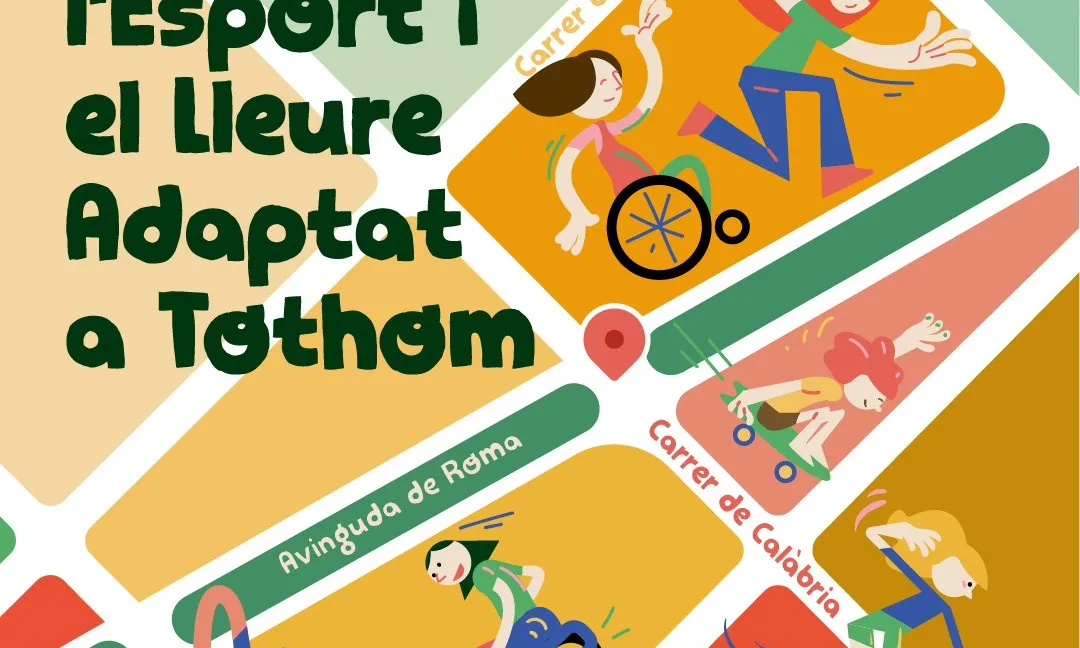 El cartell de la primera 'Festa de l'esport i el lleure adaptat a tothom' que es farà a Barcelona.