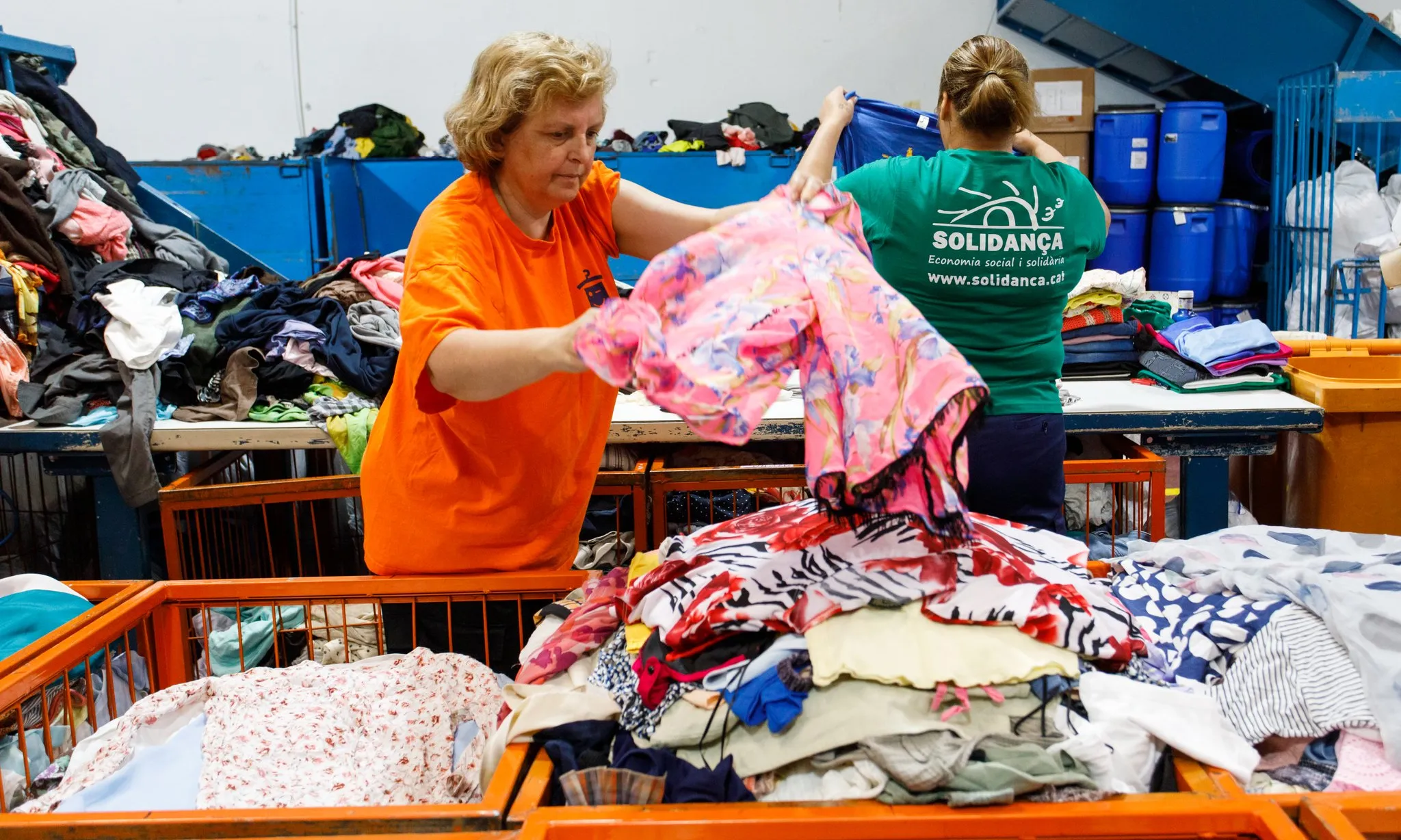 El principal objectiu del projecte és optimitzar les rutes de recollida de roba de manera intel·ligent. Font: Solidança