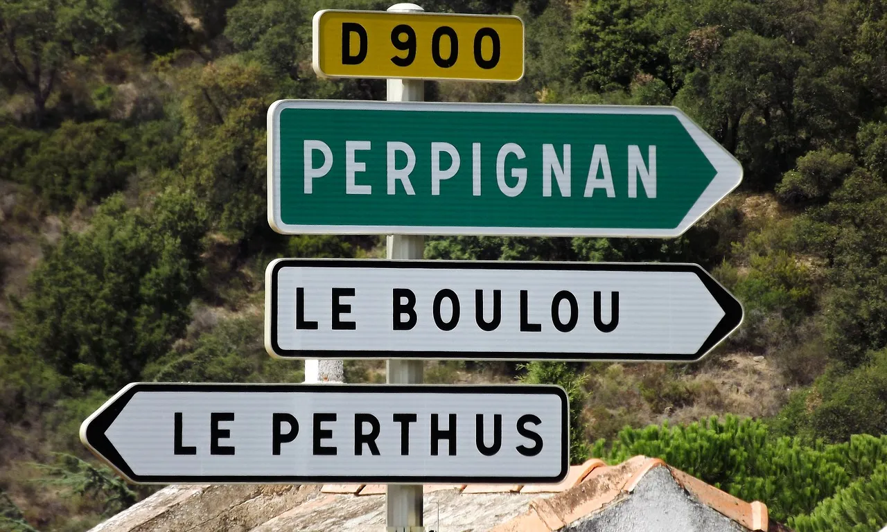 Cartell a Perpinyà. 