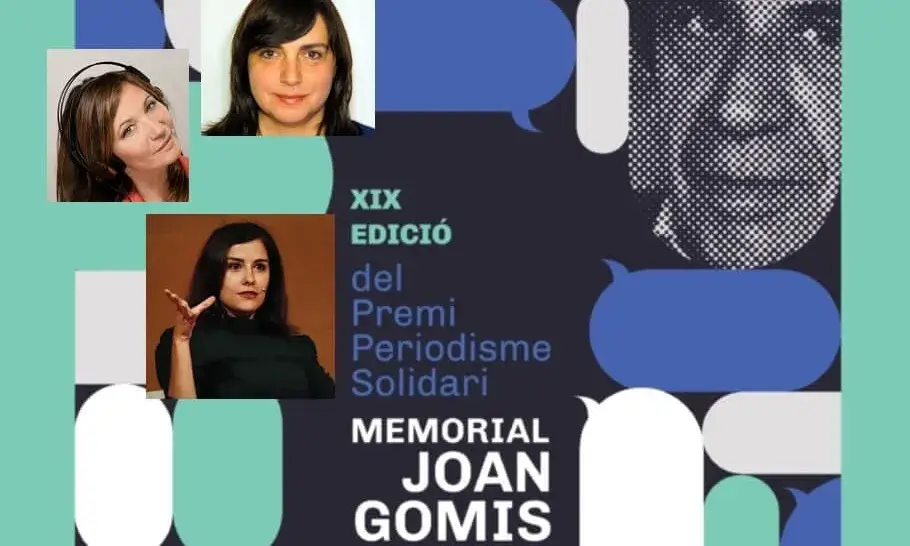 Fotocomposició amb les periodistes premiades al Memorial Joan Gomis 2024 - Imatge: Foc Nou