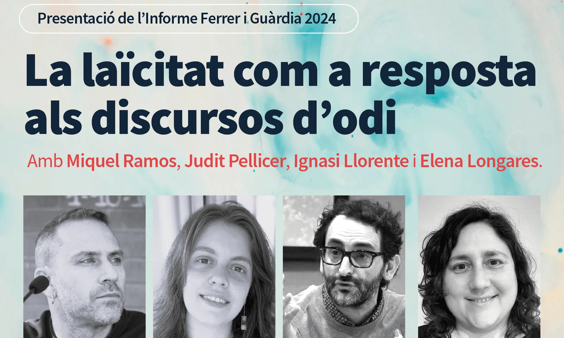 Cartell de "La laïcitat com a resposta als discursos d'odi"