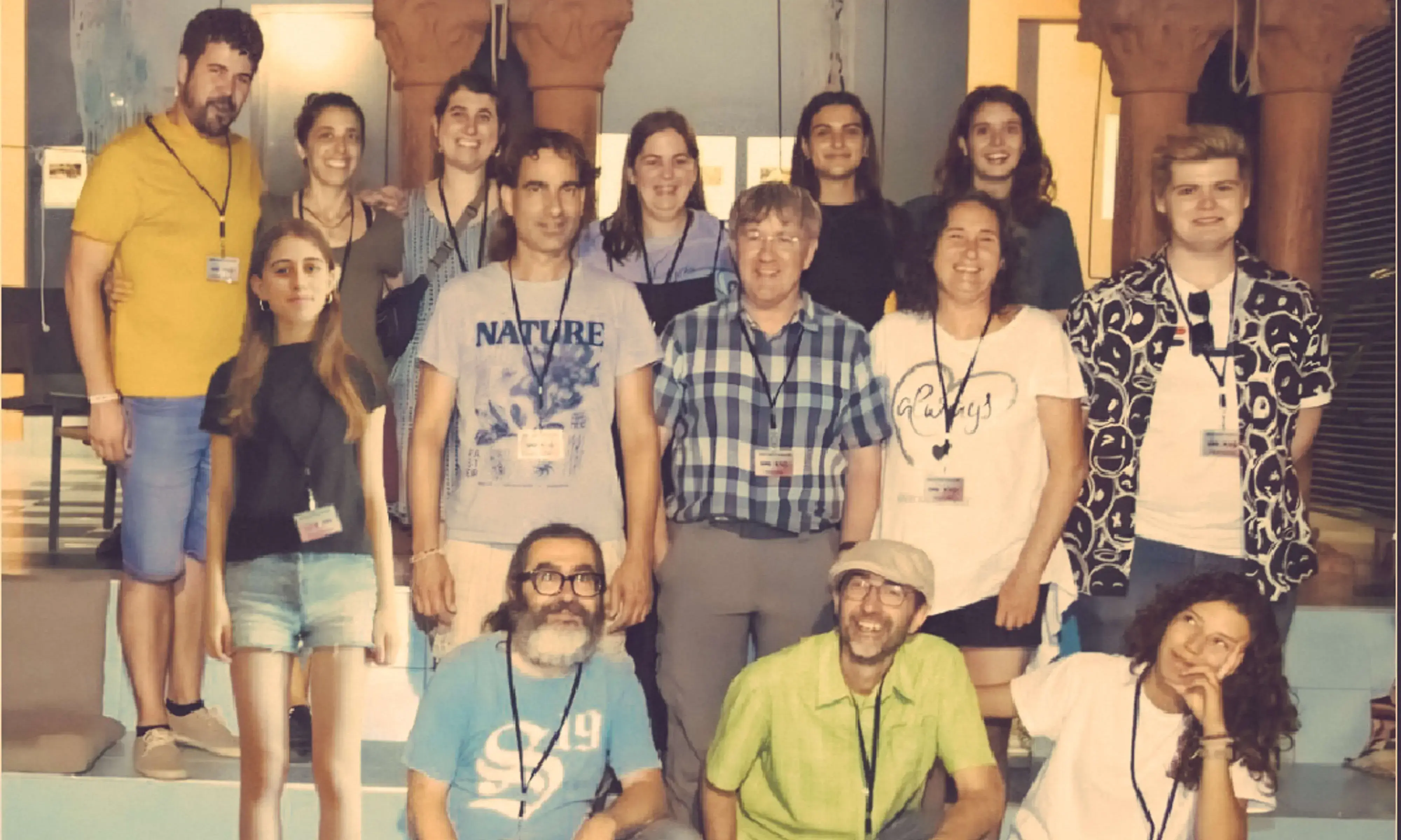 David Ripoll amb la resta de membres organitzadors de l'Associació Universitària de Cultura Occitana