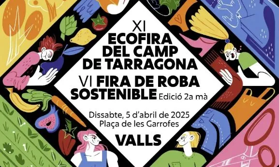 Cartell de XI Ecofira del Camp de Tarragona i VI Fira de Roba Sostenible