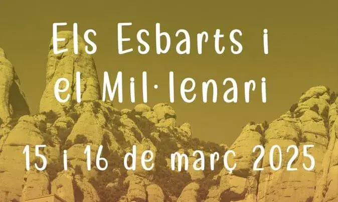 Cartell de l'acte 'Els esbarts i el Mil·lenari'