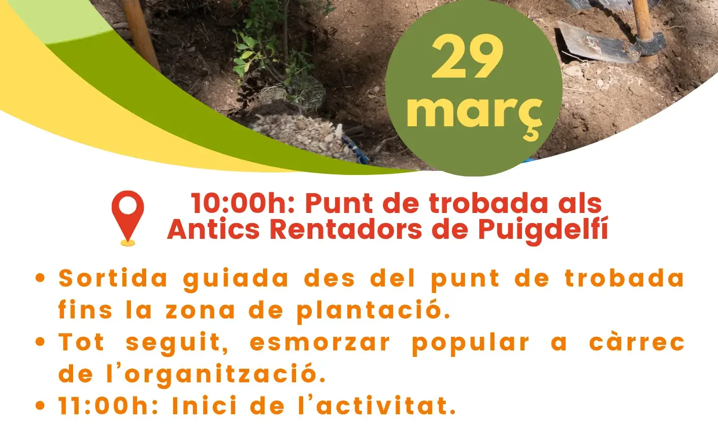 Cartell oficial de la plantada popular amb tota la informació.