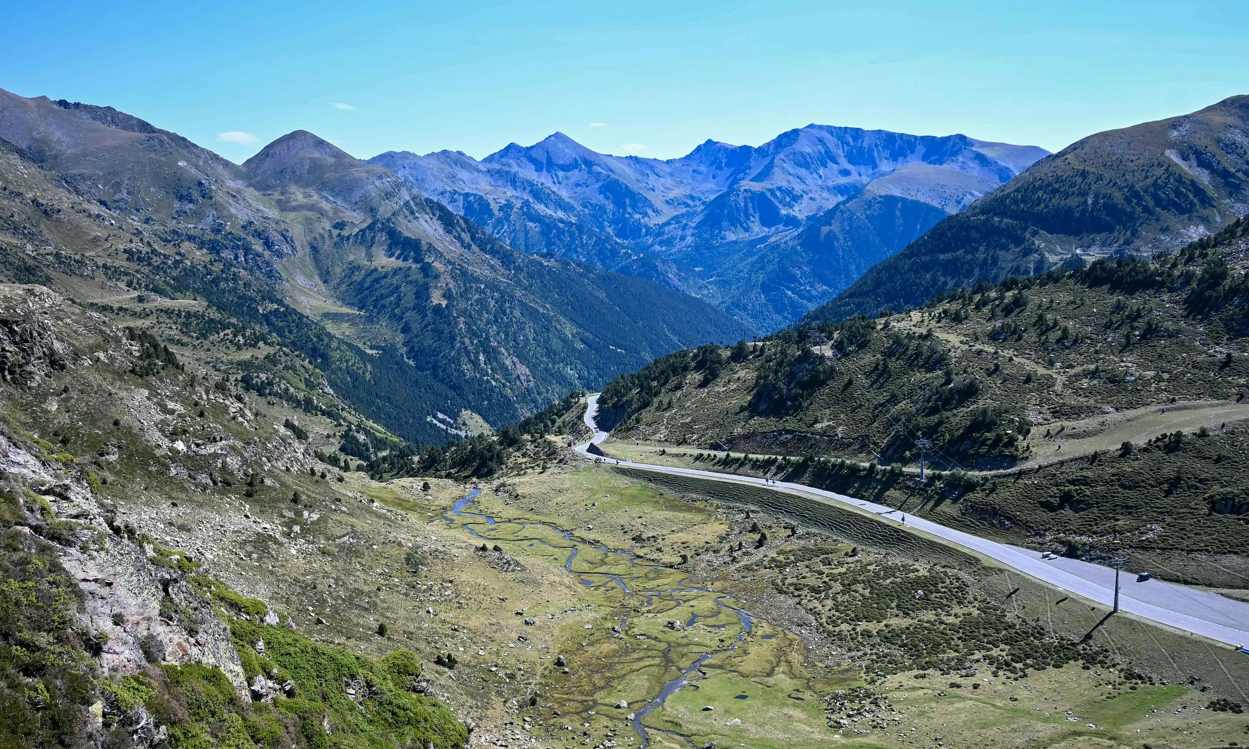 Carretera i muntanyes d'Andorra