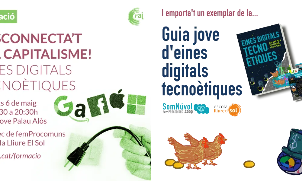Formació i presentació de la Guia jove d'eines tecnoètiques el 6 de maig al Palau Alòs amb el CRAJ