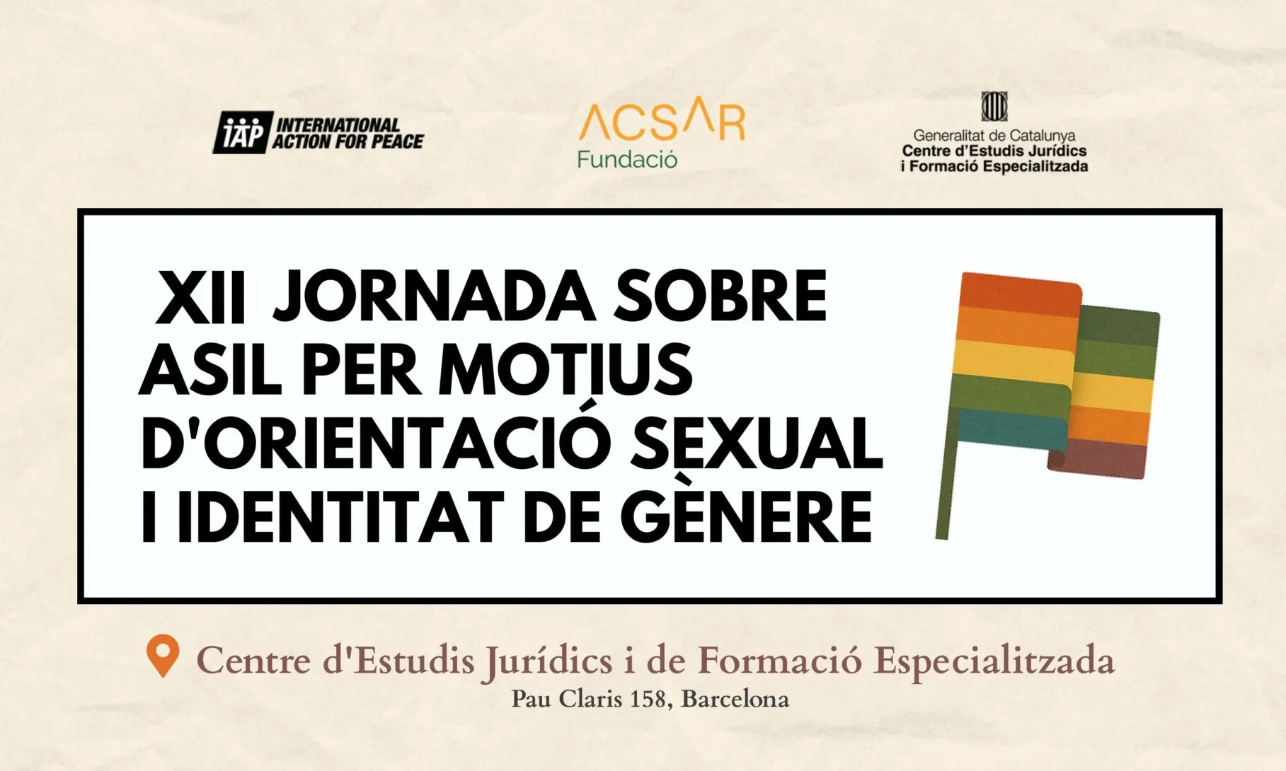 XII Jornada sobre asil per motius d’orientació sexual i identitat de gènere