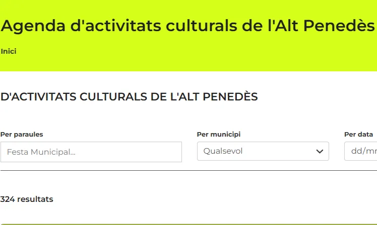 Web Penedès Cultural