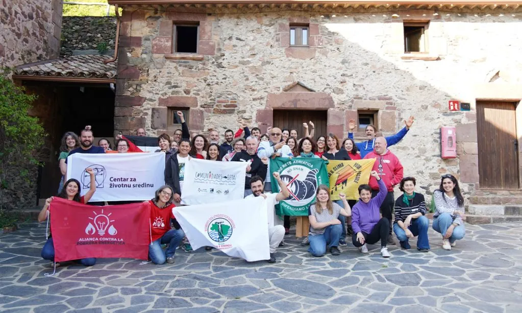 Membres de la trobada internacional per un model energètic just i ecosocial.
