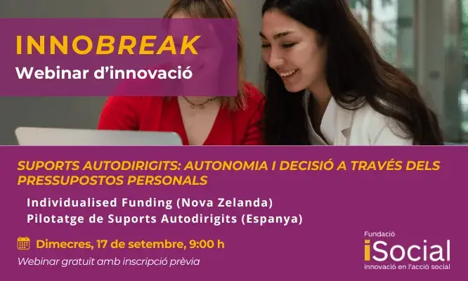 Cartell Innobreak 17 de setembre sobre suports autodirigits