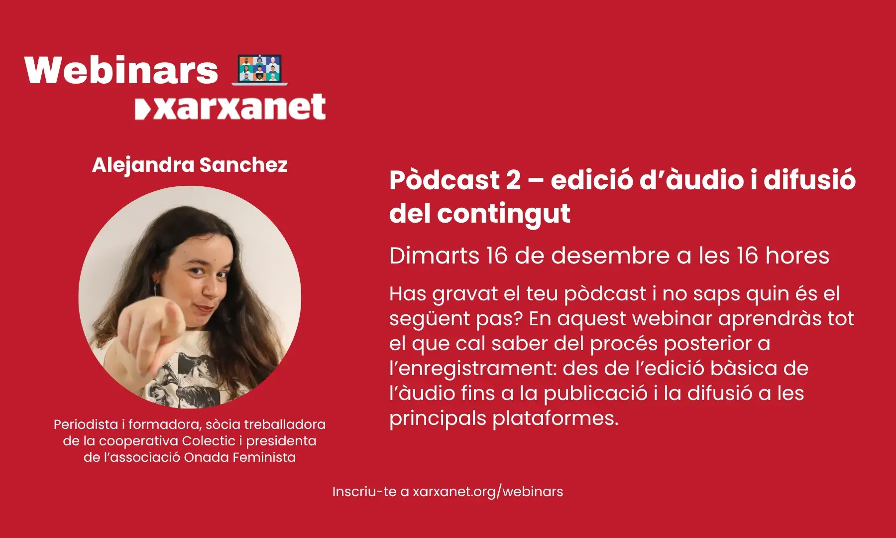 Cartell del webinar.