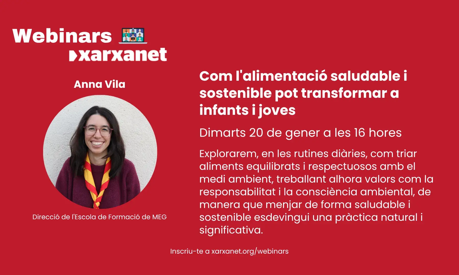 Cartell del webinar.