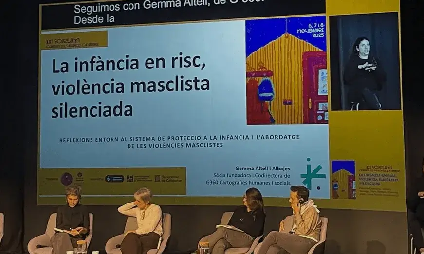 Imatge de la taula sobre violència vicària.