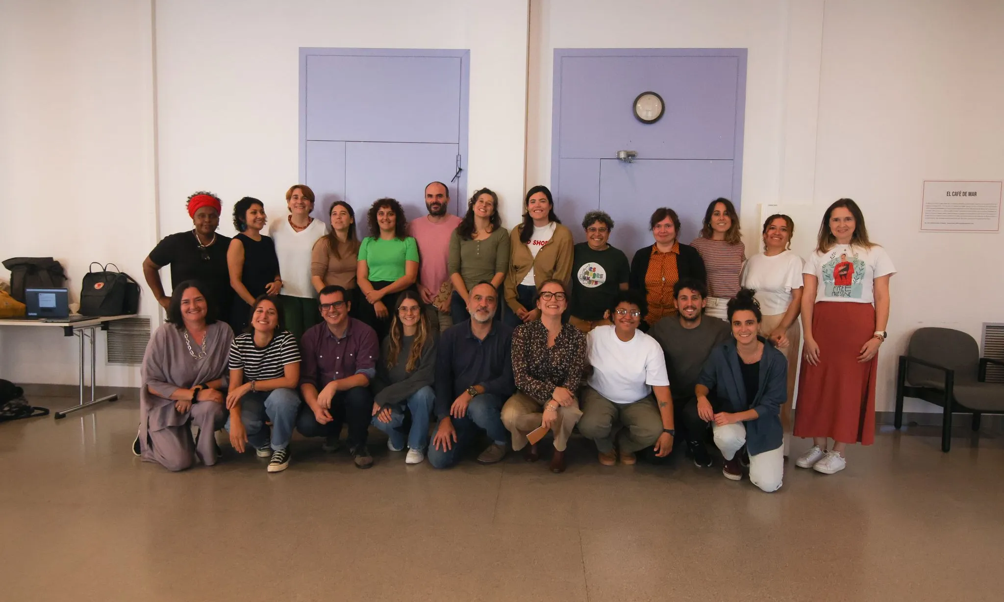 L'equip d'Impacta360 a la presentació del projecte a Mataró.