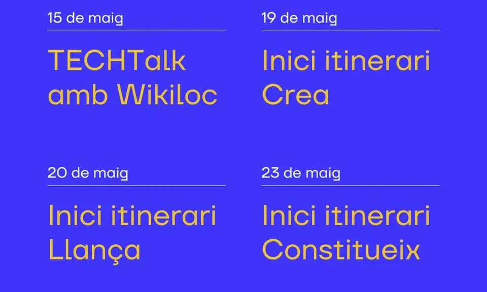 cartell de les formacions