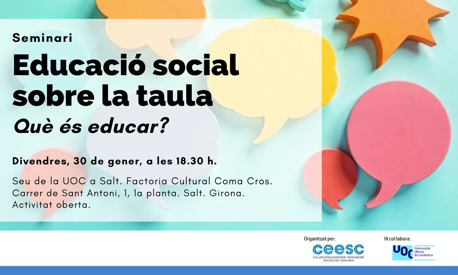 Seminari Educació Social sobre la taula