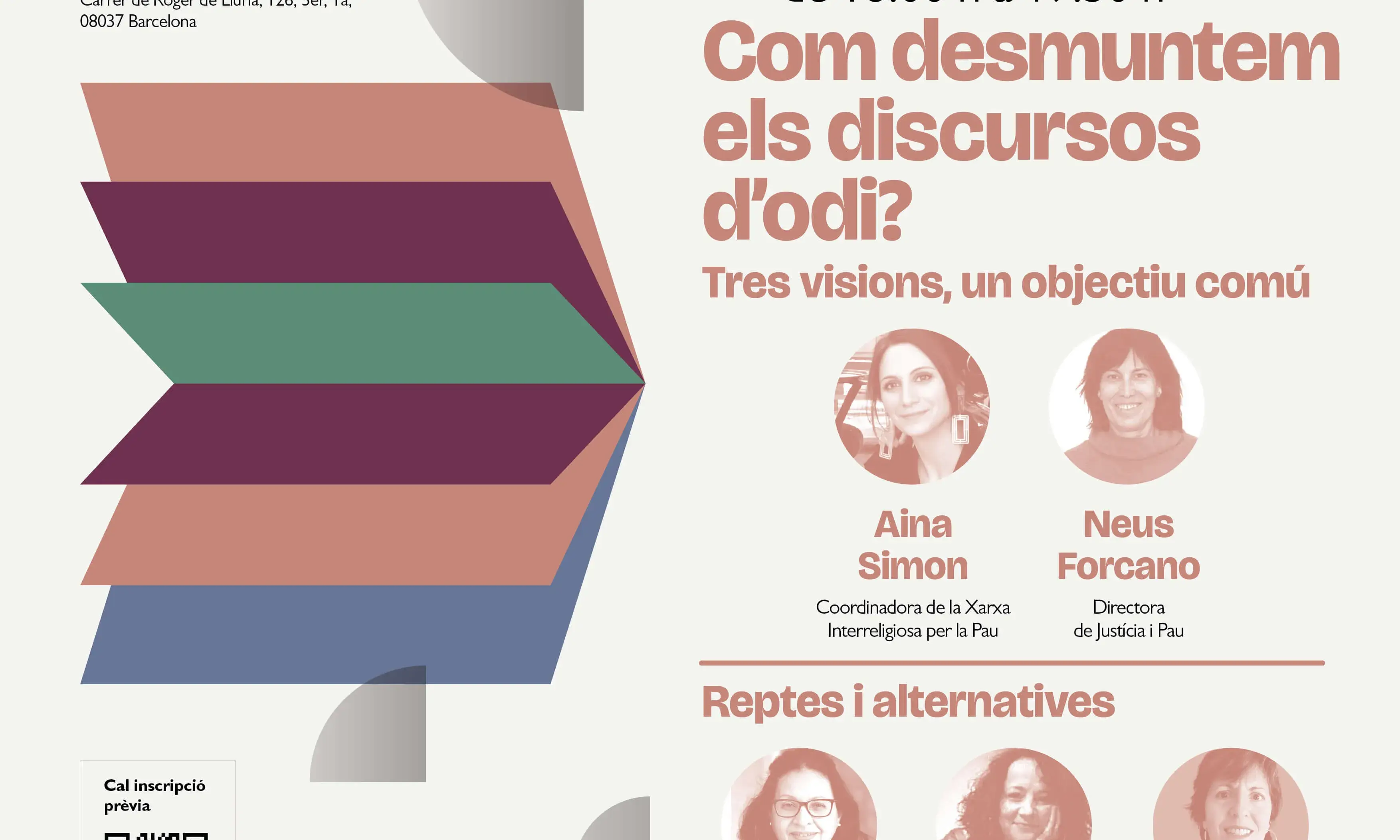 Cartell del curs de formació política i democràtica de Justícia i Pau