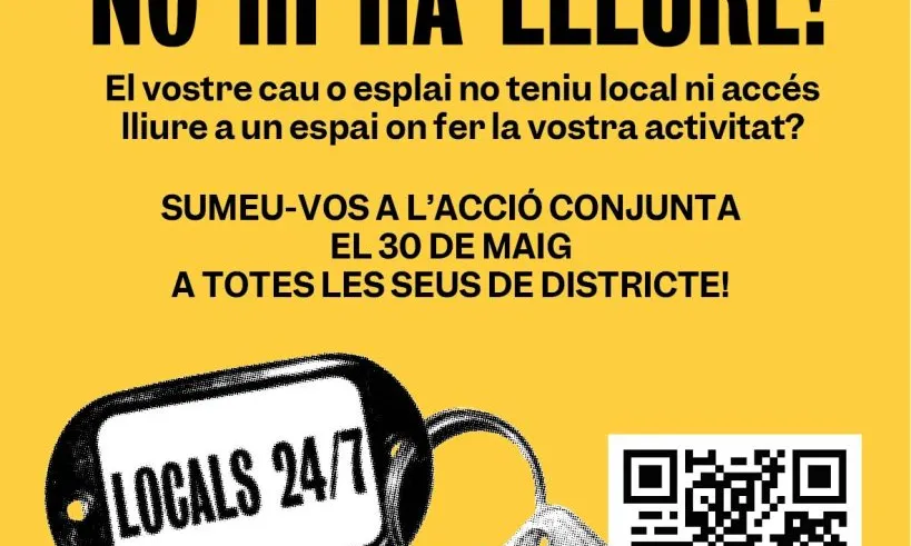Sense caus, no hi ha lleure: reivindiquem espais dignes!
