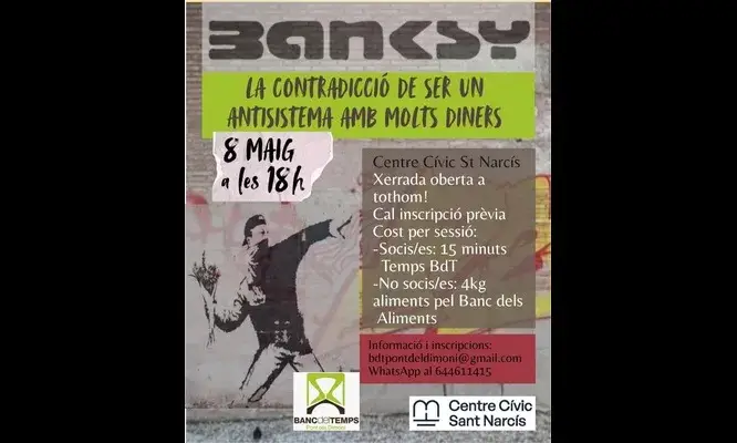 Bansky. La contradicció de ser un antisistema amb molts diners.