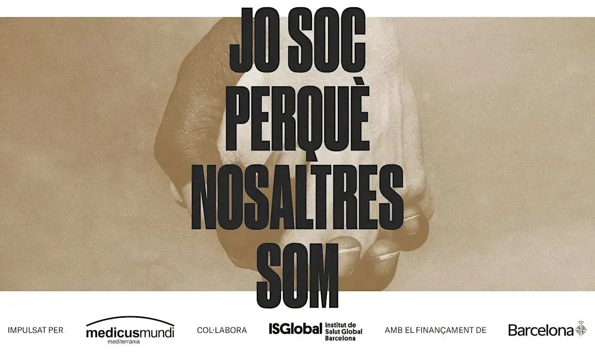 Cartell oficial de la Mostra de Cinema 'Salut, Drets i Acció'.