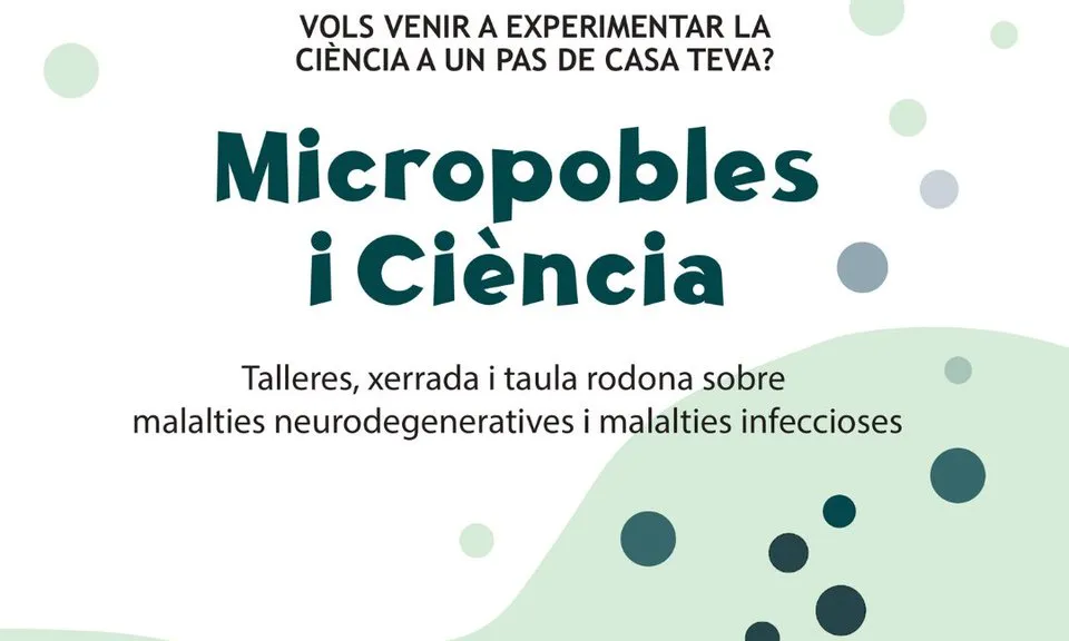 Cartell oficial de la jornada 'Micropobles i ciència'.