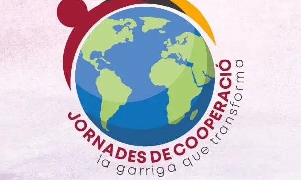 Cartell oficial de les 'Jornades de Cooperació: la Garriga que transforma'.