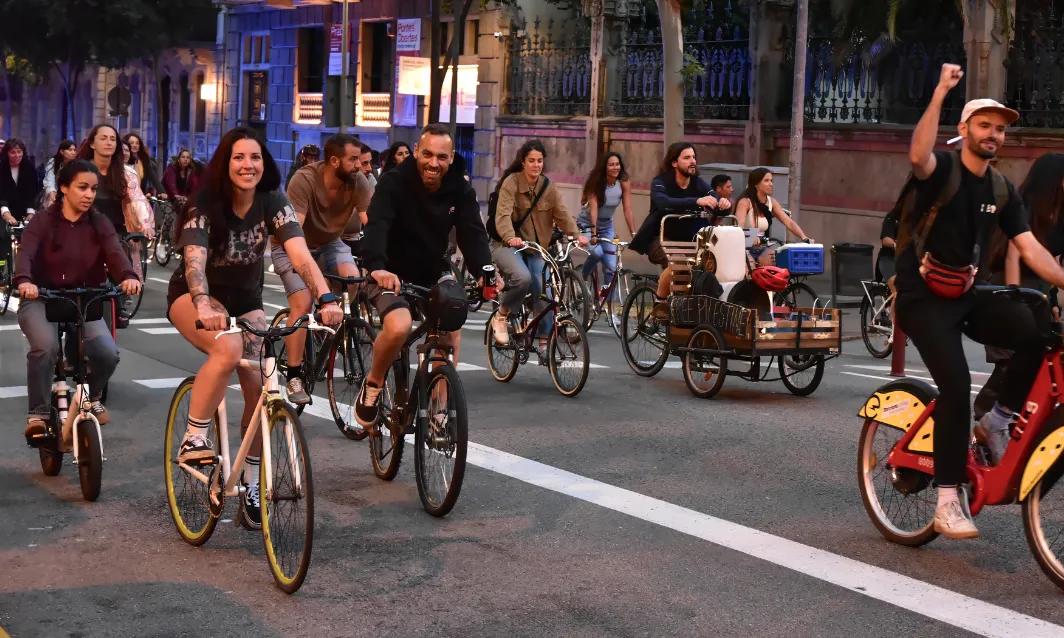 Imatge de la bicicletada